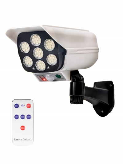 Уличный светильник на солнечной батарее с имитацией камеры видеонаблюдения Glowspy-1